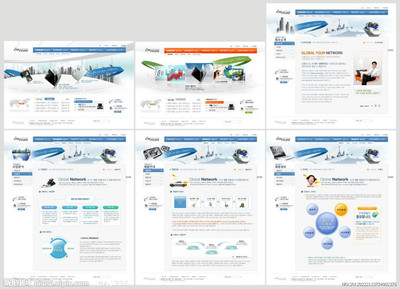 專業網頁模板與界面設計資源 韓文模板與源文件圖庫詳解